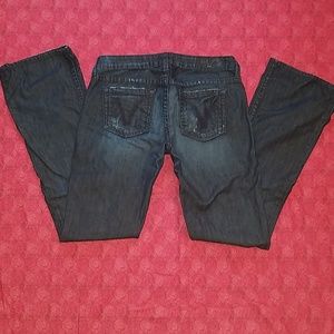 PRVCY Distressed Boot Cut Jeans
